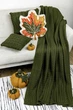 Плед ПРОВАНС Happy Fall Kosa Оливковий, 130х170см 029449 - зображення 5