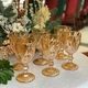 Набор бокалов для вина Glassware 6шт Подарочные цветные стеклянные фужеры для коктейлей 300мл Gold - изображение 3