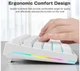 Клавиатура игровая механическая Aula Mechanical F-3032 White keycaps + 21 Yellow keys KRGD Brown - изображение 8