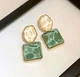 Серьги бижутерия jeweston Зелено-молочные - изображение 6