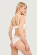 Комплект белья: бюстгальтер push-up и трусики бразилиана Leilieve 80B/L Шампань (Seta) (102045) - изображение 3