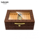 Х'юмідор для 50 сигар «Lubinski» BN Leather Cedar Wood Elc - изображение 1