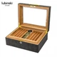 Х'юмідор для 50 сигар «Lubinski» GY Leather Cedar Wood Elc. - изображение 3
