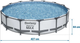 Каркасний басейн Bestway Steel Pro Max 427 x 84 см 10 в 1 56595 (6942138933642) - зображення 6