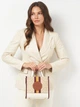 Сумка кросс-боди через плечо женская из натуральной кожи маленькая Coach Dempsey Tote 22 BG-COA-49 Хаки (195035481457) - изображение 2