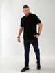 Чоловіча бавовняна футболка-поло Uaclothes XL Чорний (like33233-134471354) - зображення 1