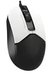 Мышка проводная компьютерная A4Tech Fstyler FM12S 1200dpi бесшумная симметричная с 4D-прокруткой Panda Black - изображение 2