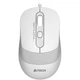 Мышка проводная компьютерная A4Tech FM10S 1600dpi симметричная бесшумная с антискользящим покрытием White - изображение 1
