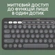 Клавиатура Logitech Pebble Keys 2 K380s Graphite (920-011851) - изображение 6