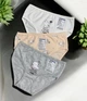 Комплект 3шт трусы слип для девочки хлопок Baykar р 3 122-128 см 5-6 лет арт 5874 Cat - изображение 1