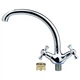 Смеситель для кухни кухонный гусак ухо PL 1/2" на гайке AQUATICA PL-4B155C (9777110) (OPT-8411) - изображение 3