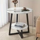 Стол журнальный Modern Home 2 яруса 40 х 40 х 55 см (M50292-W) Белый - изображение 4