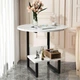Стіл журнальний Modern Home 2 яруси 40 х 40 х 56 см (M50273-W) Білий - зображення 1
