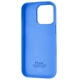 Чехол Fiji Silicone Case для Apple iPhone 16 Pro бампер накладка Soft Touch с микрофиброй Marine Blue - изображение 2