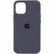 Чехол Fiji Silicone Case для Apple iPhone 12 Pro Max бампер накладка Full Soft Carbon Grey - изображение 1