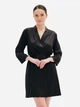 Халат женский Effetto Satin Basic S03200 S Черный (2000985258333) - изображение 1