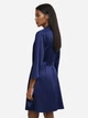 Халат женский больших размеров Effetto Satin Basic S03200Р 4XL Синий (2000985262644) - изображение 2