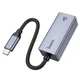 Сітковий адаптер HOCO UA37 Type-C ethernet adapter (1000 Mbps) Metal Gray (6942007647281) - зображення 4