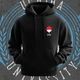 Худи c принтом Наруто - Uchiha Univesity Blue Размер M HD0732-2 - изображение 2