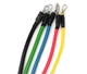 Набор эспандеров для фитнеса в чехле многофункциональный 5 жгутов Power Resistance Bands - изображение 4