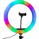 Кольцевая LED лампа 26 см, световое кольцо для селфи RGB - изображение 6