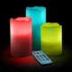 Світлодіодний Нічник Набір свічок LED світильник 3 свічки Luma Candles Color Changing - изображение 5