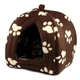Будиночок для собак та кішок Pet Hut м'яка лежанка коричнева - зображення 2