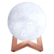 Ночник 3D Magic Moon Light Touch Control Луна Белая 13 см настольный - изображение 2