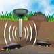 Отпугиватель от кротов Solar pest reppeler крот HC 08, Антикрот, Прибор от кротов на солнечной батарее - изображение 3