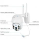 Камера видеонаблюдения уличная PTZ WiFi Outdoor Camera ICSEE 5MP Белый - изображение 4