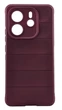 Чехол Funda Case для Xiaomi Redmi Note 14 4G EU (24117RN76E) бампер с микрофиброй бордовый - изображение 1