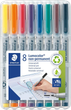 Набір маркерів Staedtler Lumocolour 1 мм 8 шт (4007817309339) - зображення 1