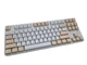 Бездротова (Bluetooth + 2,4G) механічна клавіатура з HOT SWAP AJAZZ AK871 87Key, BLUE switch, УКР/АНГЛ, White (AK871W) - изображение 2