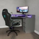 Стол угловой игровой Данте с подсветкой RGB Антрацит L=1200/1300мм (арт.SKRZ1000-146) - изображение 2