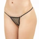 Трусики мини-стринги из сеточки в горошек женские Felisiya Lingerie Черный 273-170г L - изображение 1