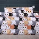 Комплект постельного белья Mirson Полуторный Евро 160х220 см Ranforce Elite 17-0769 Funny Cat (2200011042015) - изображение 1