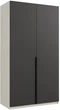 Шкаф распашной 2-х дверный Siesta Prestigio 120 Серый/Белый (RTS2Prestigio120БГ-С) - изображение 1