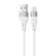 Кабель Proove Soft Silicone USB to Lightning 2.4A (1m) white - изображение 1