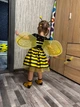 Детский костюм пчелка пчела на девочку 2 - 6 лет крылья юбка обруч палочка - изображение 2