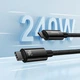 USB кабель на 240W Type-C на Type-C BASEUS Tungsten Gold Fast Charging (2m, 240W). Black - изображение 8