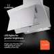 Вытяжка Klarstein Athena 60 Белый Б/У - изображение 2