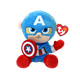 Детская игрушка мягконабивная TY Marvel «Капитан Америка» 15 см (44002) - изображение 2