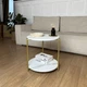 Стіл журнальний Modern Home 2 яруси 40 х 40 х 43 см (M50267-W) Білий - зображення 4
