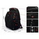 Городской рюкзак Bag 8810 33л. Black Ультрапрочный Износостойкий с защитой от влаги Водоотталкивающий USB порт и Аудиопорт AUX Универсальный для детей и взрослых - изображение 7