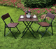 Stolik ogrodowy ModernHome by Multistore (RAK-62 BROWN) - obraz 3