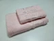 Набор 2 махровых полотенца для ванной VIP COTTON ROWAN 70*140см + 50*90см, розовый - изображение 1