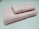 Набор 2 махровых полотенца для ванной VIP COTTON ROWAN 70*140см + 50*90см, розовый - изображение 2