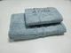 Набор 2 махровых полотенца для ванной VIP COTTON ROWAN 70*140см + 50*90см, ментол - изображение 2