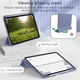 Силиконовый чехол обложка + Pencil Direct Charge + Pencil Holder BBM1 для iPad Pro 11" 2024 (M4)/2025(M5) Серо-фиолетовый - изображение 3