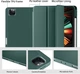 Силиконовый чехол обложка + Pencil Direct Charge + Pencil Holder BBM1 для iPad Pro 12.9" 2020/2021/2022/Air 13" 2024(M2)/2025(M3)/2026(M4) Темно-зеленый - изображение 4
